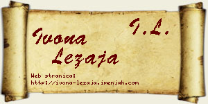 Ivona Ležaja vizit kartica